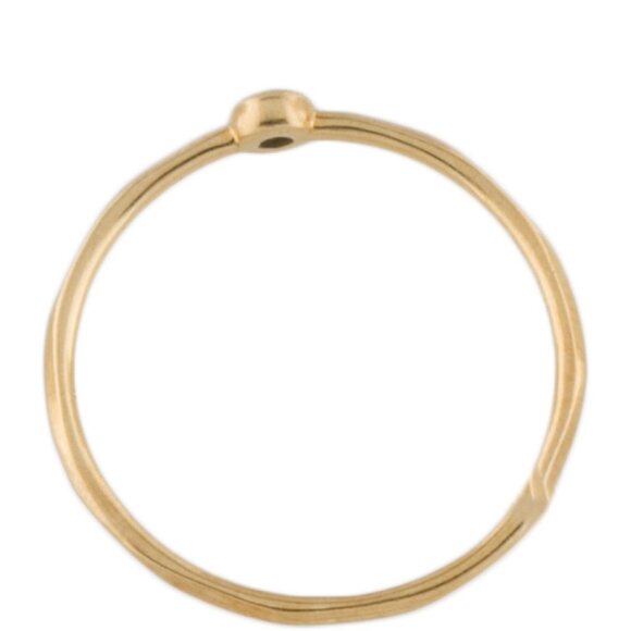 IPPOLITA 18K YELLOW GOLD 750 SAPPHIRE SQUIGGLE MINI STACKING RING - Picture 7 of 9